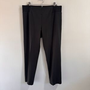Elliott Lauren Pants 12 Gray Pull On Straight Leg Stretch Slimming Ankle